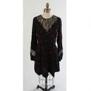 Wholesale Express Long Sleeve Lace Accent Floral Dress 24pcs.