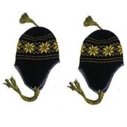 Wholesale Adult Winter Scandinavian Hat-Black&Gold 120pcs.