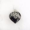 BANDED ONYX SILVER PENDANT 