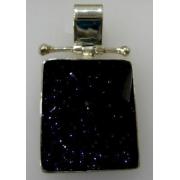 Wholesale BLUE SUNSTONE FACETTED SILVER PENDANT