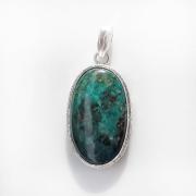 Wholesale CHRYSOCOLLA SILVER PENDANT