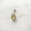 LEMON TOPAZ FACETTED SILVER PENDANT