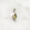 LEMON TOPAZ SILVER DROP PENDANT 