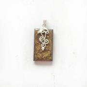 Wholesale PIETERSITE FILIGREE SILVER PENDANT