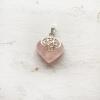 ROSE QUARTZ SILVER PENDANT