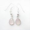 ROSE QUARTZ SILVER EARRING