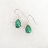 MALACHITE SILVER EARRING