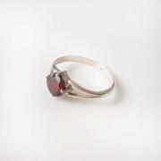 Wholesale GARNET FACETTED SILVER RING