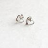 HEART SILVER STUD