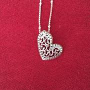 Wholesale FILIGREE SILVER HEART PENDANT