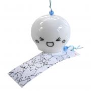 Wholesale Glass Wind Chime Bell With Handpainted Smile Face