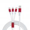 3-in-1 Charging Data Sync Cable For Type C, Micro, Lightning