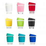 Wholesale Reusable Glass Cup/Travel Mug Tumbler With Silicon Lid