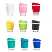 Wholesale Reusable Glass Cup/Travel Mug Tumbler With Silicon Lid