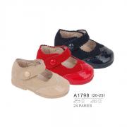 Wholesale Bebz Mercedita Shoe Type Combined Punched Fabric, Wholesale - Bubble - TMBB-A1798