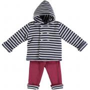 Wholesale Conj Coat + Stripe Legging Footless - Babid� - BDI-65124-2