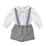 Wholesale Conj. Ni-shirt Or Suspenders + Bat. Puppy Wool - Babid - BDI-43462