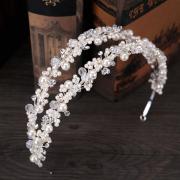 Wholesale Crystal And Pearl Crown Wedding