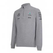 Wholesale Mercedes Mamgp Rp Mens Half Zip Knitted Jumper Grey