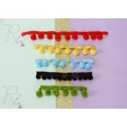 Wholesale Acrylic 2cm Pom Pom Fringe