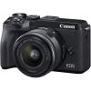 Canon EOS M6 Mark II With 15-45mm Lens (Black) With EVF-DC2