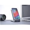 Dual Coil 15W Fast IPhone Desk Stand Wireless Charger