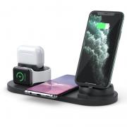 Wholesale 6 In 1 10W Wireless Charging Stand IPhone Watch Airpods 