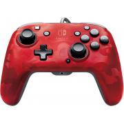 Wholesale Nintendo Switch - Red Camo Faceoff Deluxe Audio Wired Controller