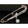Ladies' Swan Knot Diamante Pin Brooch .