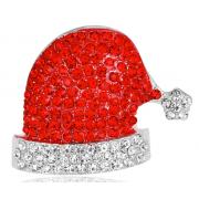 Wholesale Diamante Chrismas  Hat Brooch