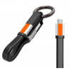 Rubber Key-Ring Cable  Micro USB