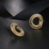 Chanel Gold Tube Hoop Earrings