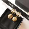 Chanel Cubic Zirconia Hoop Earrings