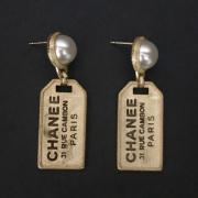 Wholesale Chanel 9 Carat Gold Hoop Earrings