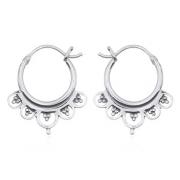 Wholesale Daisy Flower Mini Tribal Hoop Earrings