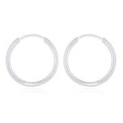 Wholesale  Bigger Silver Plated Silver Huggie Hoop Earrings