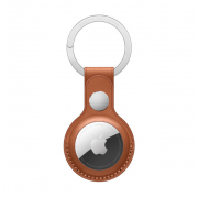Wholesale Apple AirTag Leather Key Ring (Brown)