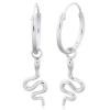 Little Snake On Sterling Silver Hoop Earrings wholesale