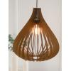 Wood Pendant Light Fat Balloon