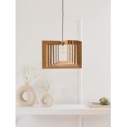 Wholesale Wood Pendant Light Square Orbit