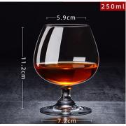 Wholesale 250ml Glass Cup For Cognac, Whiskey, Beer, Wine, Or Spirits
