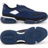 Prada 2EG253_F0216 Men's Blue Leather Athletic Sneakers