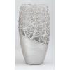 Pearl Oval Table Glass Vase For Flowers, Height Is 30 Cm