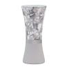 Gray Coil Table Glass Vase For Flowers, Height Is 30 Cm