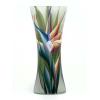 Multicolor Coil Table Glass Vase For Flowers, Height 30 Cm