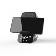 Wholesale Tabletop Wireless Fast Charging Bluetooth Radio Alarm Clock 