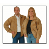 Giovanni Navarre Italian Stone Design Suede Leather Jacket wholesale