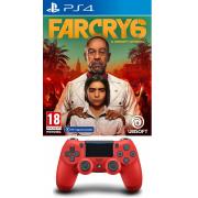 Wholesale Far Cry 6 Game With PS4 Dualshock Red V2