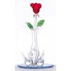 Glass Rose In Vase With Swans wholesale