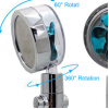 Shower Head Water Saving Flow 360 Degrees Rotating With Smal
